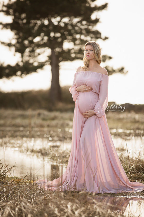 Yoli Maternity Dress Dusty Pink – Mii ...